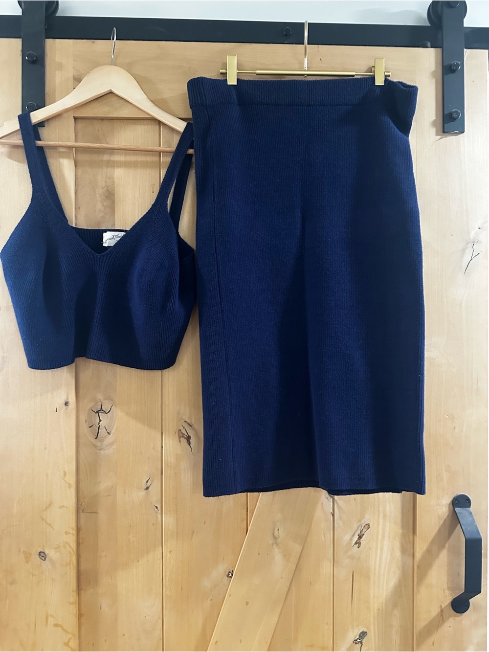 Universal Thread Navy Knit Pencil Skirt